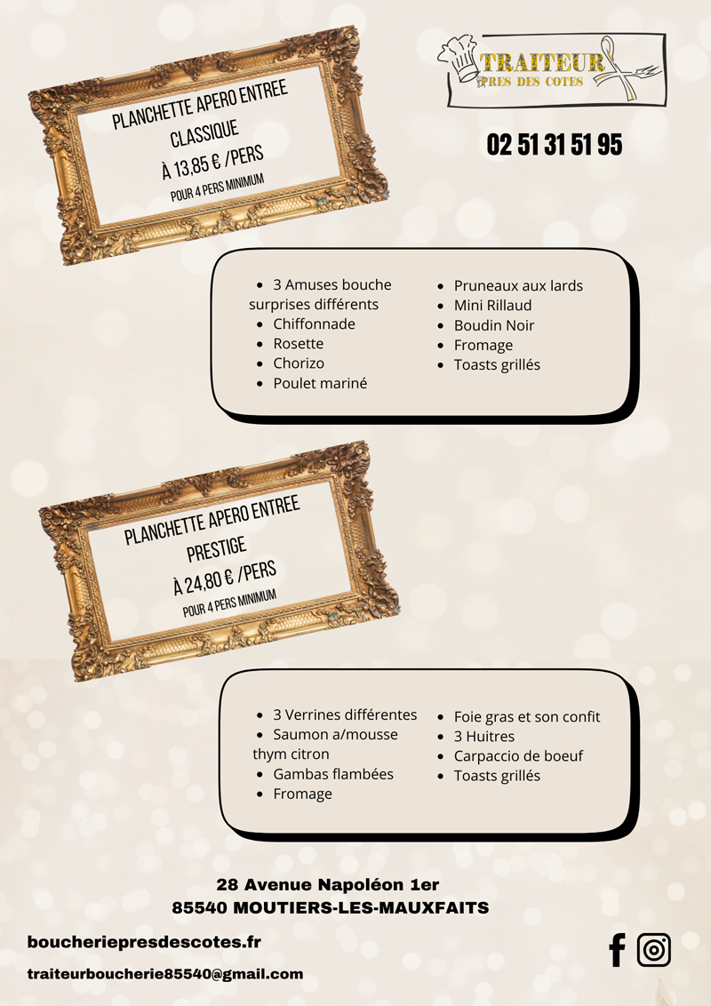 NOUVEAUTE APERO ENTREE 2025